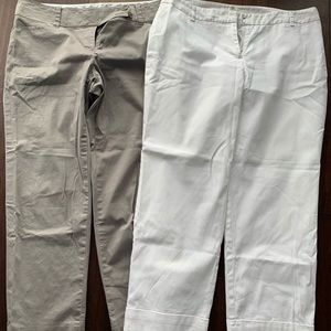 2 pairs Ann Taylor/LOFT Capri pants size 10